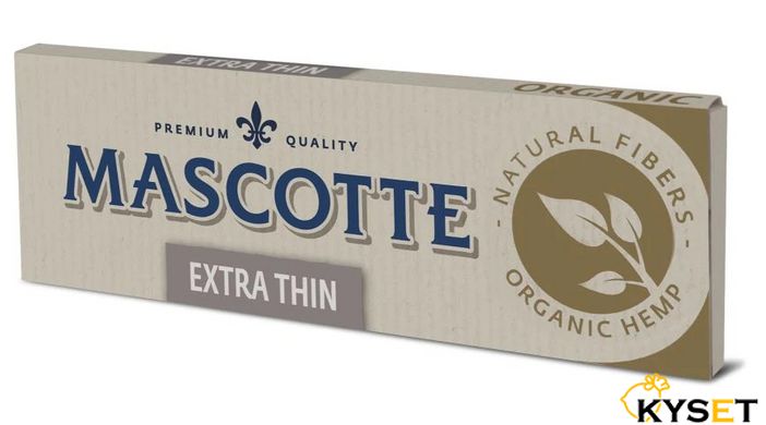 Папір для самокруток MASCOTTE EXTRA THIN ORGANIC (50 листків) фото — Kyset.com.ua