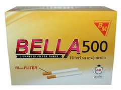 Сигаретні гільзи Bella 500 15mm фото — Kyset.com.ua