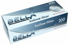 Сигаретні гільзи з турбо фільтром Bella 200 hollow filter фото — Kyset.com.ua