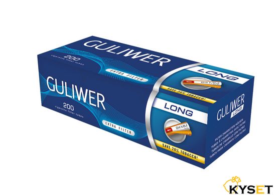 Сигаретні гільзи Guliwer Long 200 фільтр 24мм фото — Kyset.com.ua