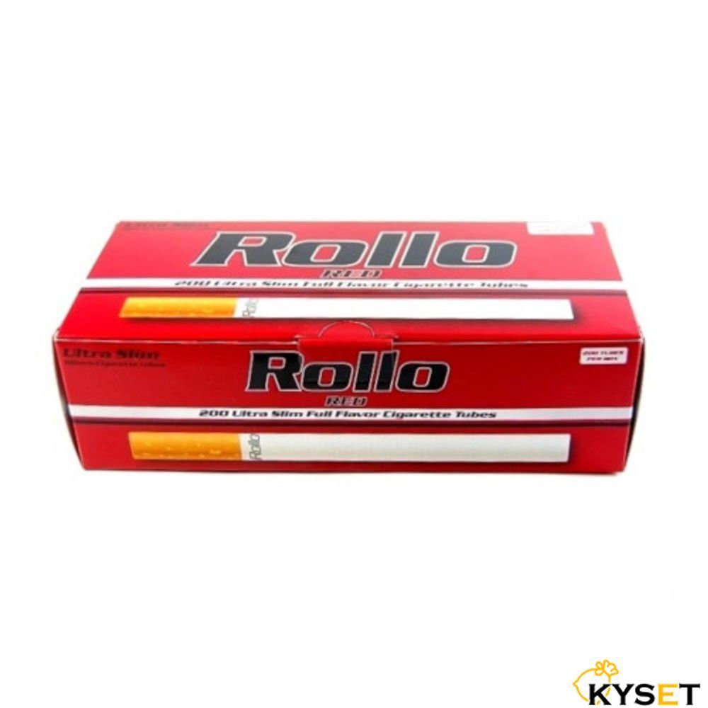 Rollo Red Сигаретні гільзи Rollo Red Micro Slim 5.5мм 200шт — купити в Kyset.com.ua