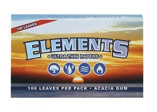 Папір для самокруток Single Wide Elements Ultra Thin Papers (100 листка) фото &mdash; Kyset.com.ua