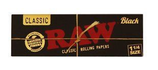 Папір для самокруток RAW Classic Black 1&frac14; 76 х 44&nbsp;(50 листків) &nbsp; фото &mdash; Kyset.com.ua