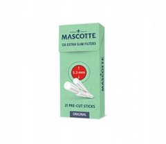 Фільтри для самокруток Mascotte 5.3mm Extra Slim Filters 21 Pre-CUT фото — Kyset.com.ua