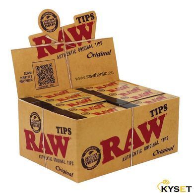 Фільтр RAW AUTHENTIC ORIGINAL TIPS (50 шт) фото &mdash; Kyset.com.ua