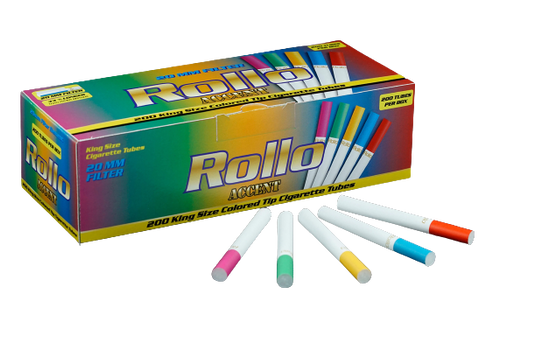 Сигаретні гільзи Rollo Accent King Size 200 кольорові фільтри