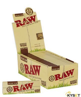 Папір для самокруток RAW Organic Hemp (50 листків) фото &mdash; Kyset.com.ua