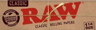 Папір для самокруток 1&frac14; RAW Classic Natural Unrefined 76 х 44 (50 листків) фото &mdash; Kyset.com.ua