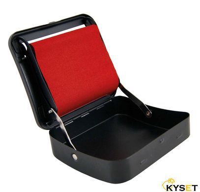 Машинка для самокруток BLACK METAL ROLLBOX 70mm фото &mdash; Kyset.com.ua