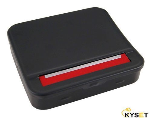 Машинка для самокруток BLACK METAL ROLLBOX 70mm фото &mdash; Kyset.com.ua
