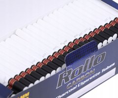 Сигаретні гільзи Rollo Carbon King Size 200 фільтр 25мм фото — Kyset.com.ua