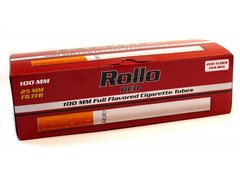 Сигаретні гільзи 100мм Rollo Red King Size фільтр 25mm фото — Kyset.com.ua